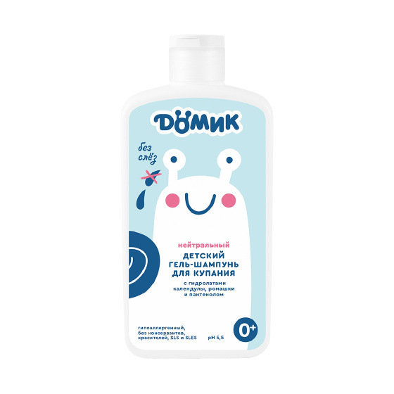 Нейтральный гель-шампунь для купания малышей 0+ "Домик" Мануфактура Дом Природы, 500 мл