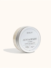 Содовый дезодорант паста для тела с древесно-цитрусовым ароматом ECOLAT, 60 г