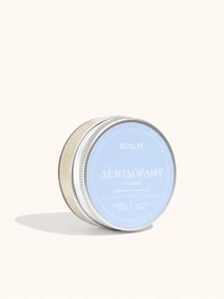 Содовый дезодорант паста для тела с цветочно-морским ароматом ECOLAT, 60 г
