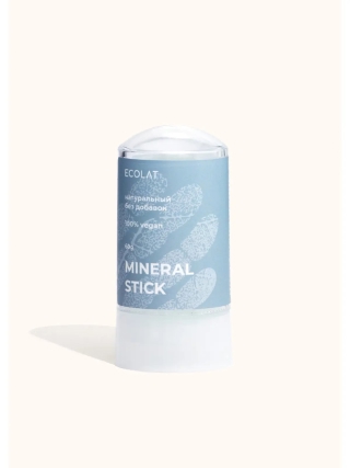 Натуральный кристаллический дезодорант для тела чистый, 60 г