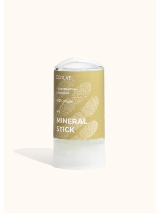 Натуральный кристаллический дезодорант для тела с экстрактом ромашки, 60 г