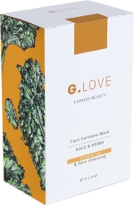 Маска для лица очищающая "Kale & Herbs" G.Love, по саше 6 мл / коробка 8 саше